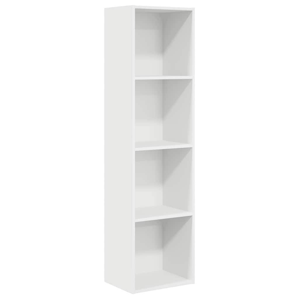 Libreria Bianca 40x30x152 cm in Legno Multistrato | homemem39