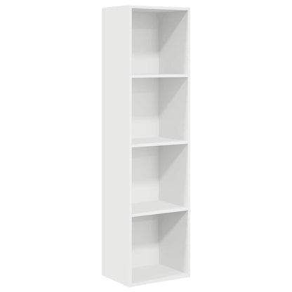 Libreria Bianca 40x30x152 cm in Legno Multistrato | homemem39