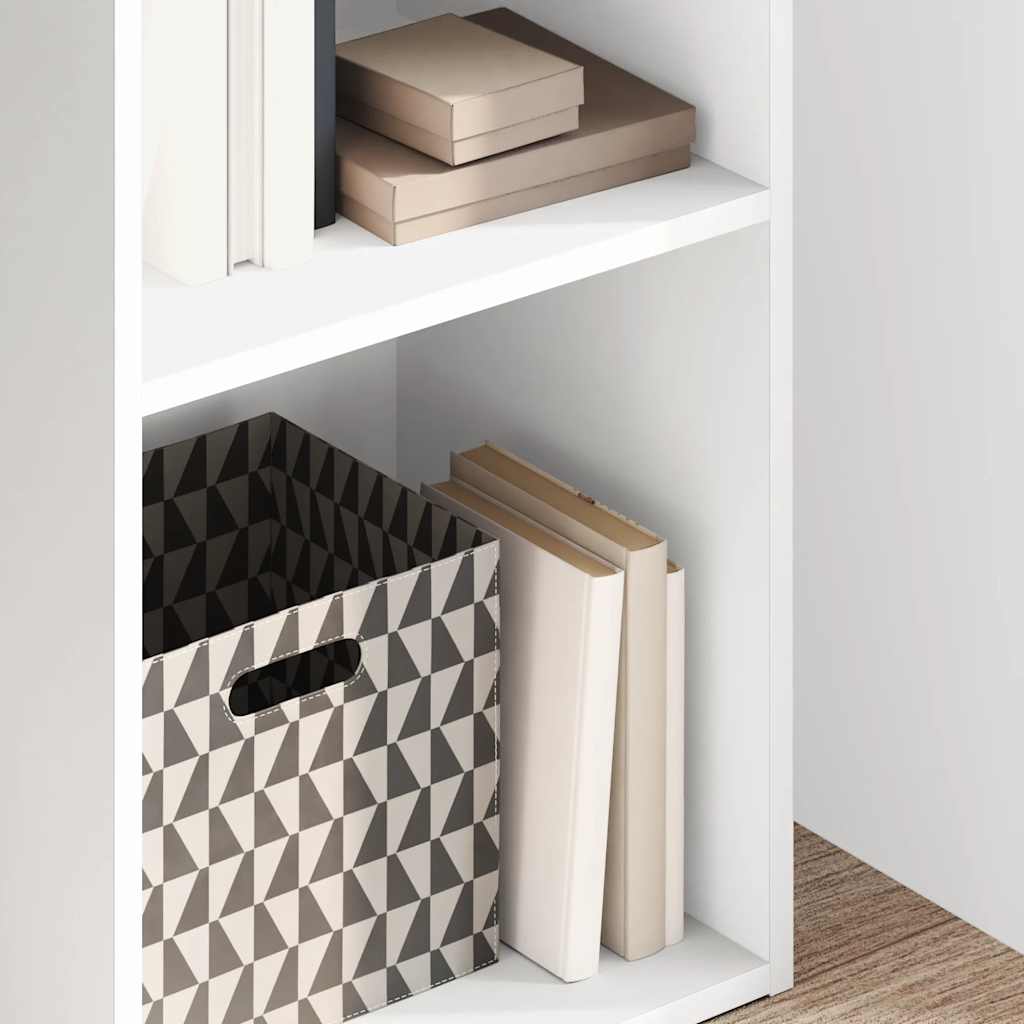 Libreria Bianca 40x30x152 cm in Legno Multistrato | homemem39