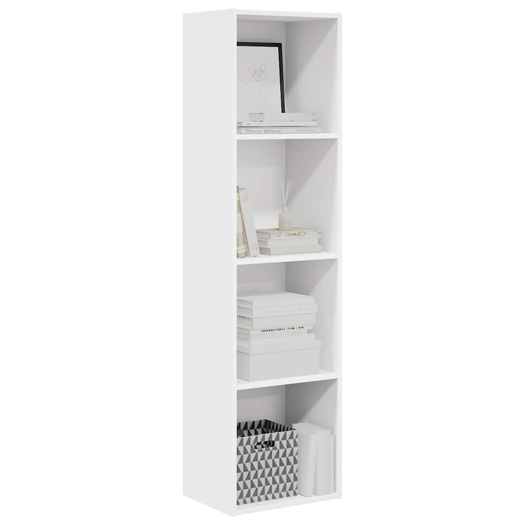 Libreria Bianca 40x30x152 cm in Legno Multistrato | homemem39