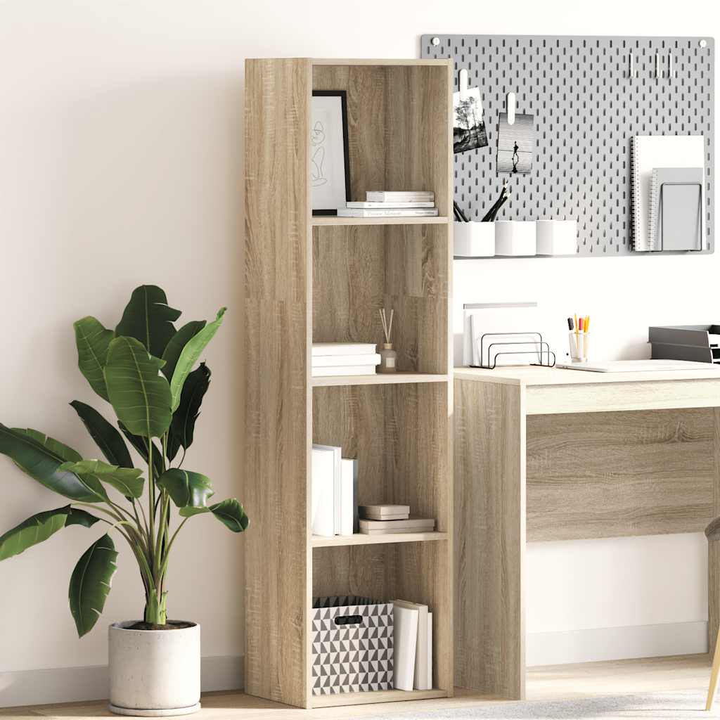 Libreria Rovere Sonoma 40x30x152 cm in Legno Multistrato | homemem39