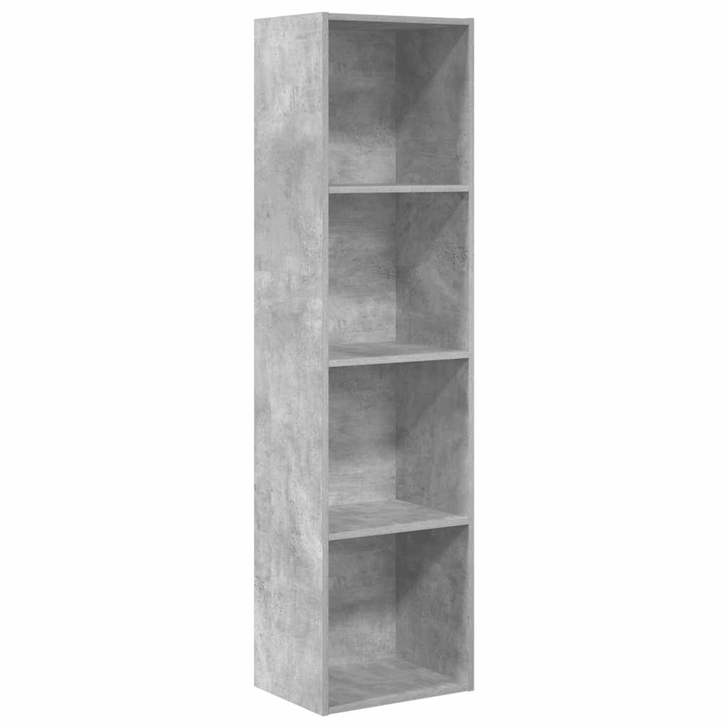Libreria Grigio Cemento 40x30x152 cm in Legno Multistrato | homemem39