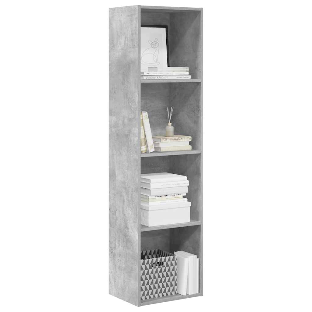 Libreria Grigio Cemento 40x30x152 cm in Legno Multistrato | homemem39