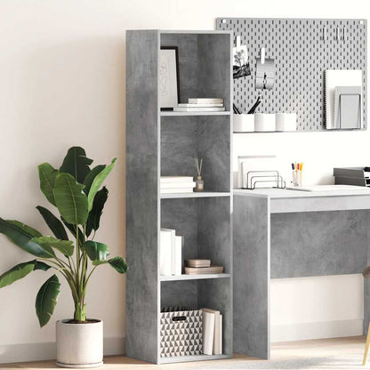 Libreria Grigio Cemento 40x30x152 cm in Legno Multistrato | homemem39