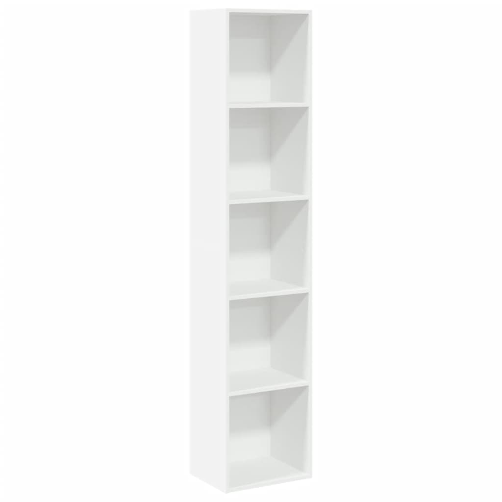 Libreria Bianca 40x30x189 cm in Legno Multistrato | homemem39