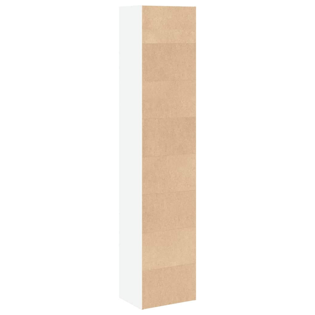 Libreria Bianca 40x30x189 cm in Legno Multistrato | homemem39