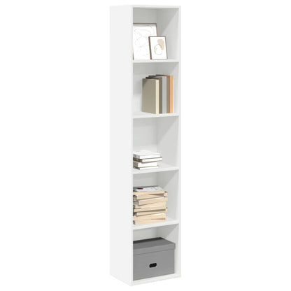 Libreria Bianca 40x30x189 cm in Legno Multistrato | homemem39