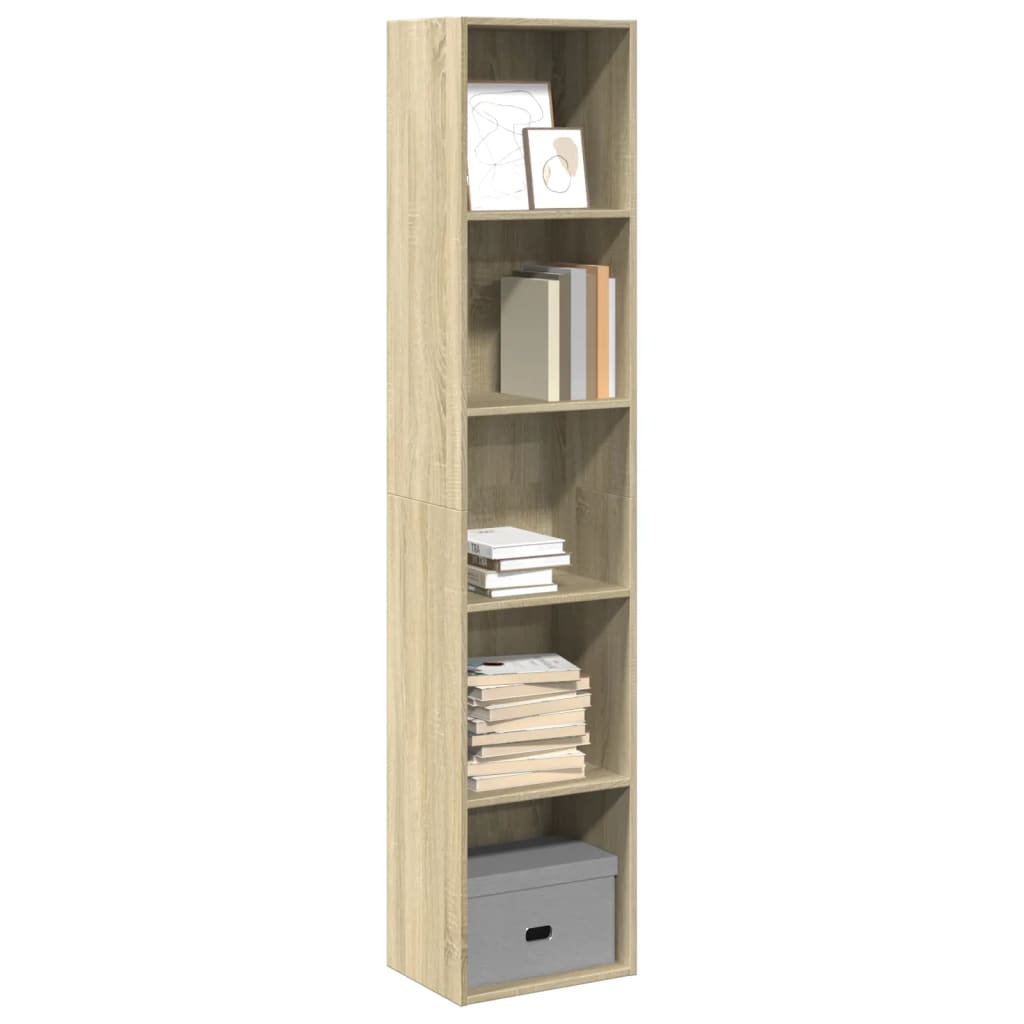 Libreria Rovere Sonoma 40x30x189 cm in Legno Multistrato | homemem39