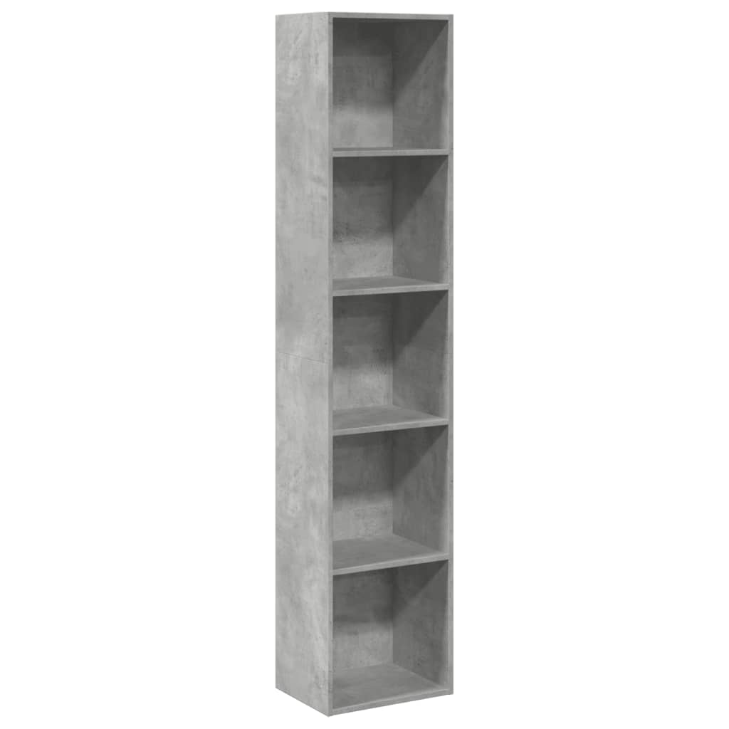 Libreria Grigio Cemento 40x30x189 cm in Legno Multistrato | homemem39