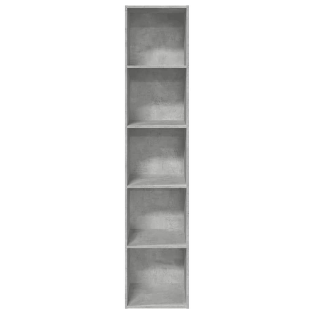 Libreria Grigio Cemento 40x30x189 cm in Legno Multistrato | homemem39