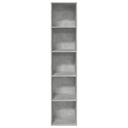 Libreria Grigio Cemento 40x30x189 cm in Legno Multistrato | homemem39