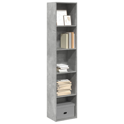 Libreria Grigio Cemento 40x30x189 cm in Legno Multistrato | homemem39