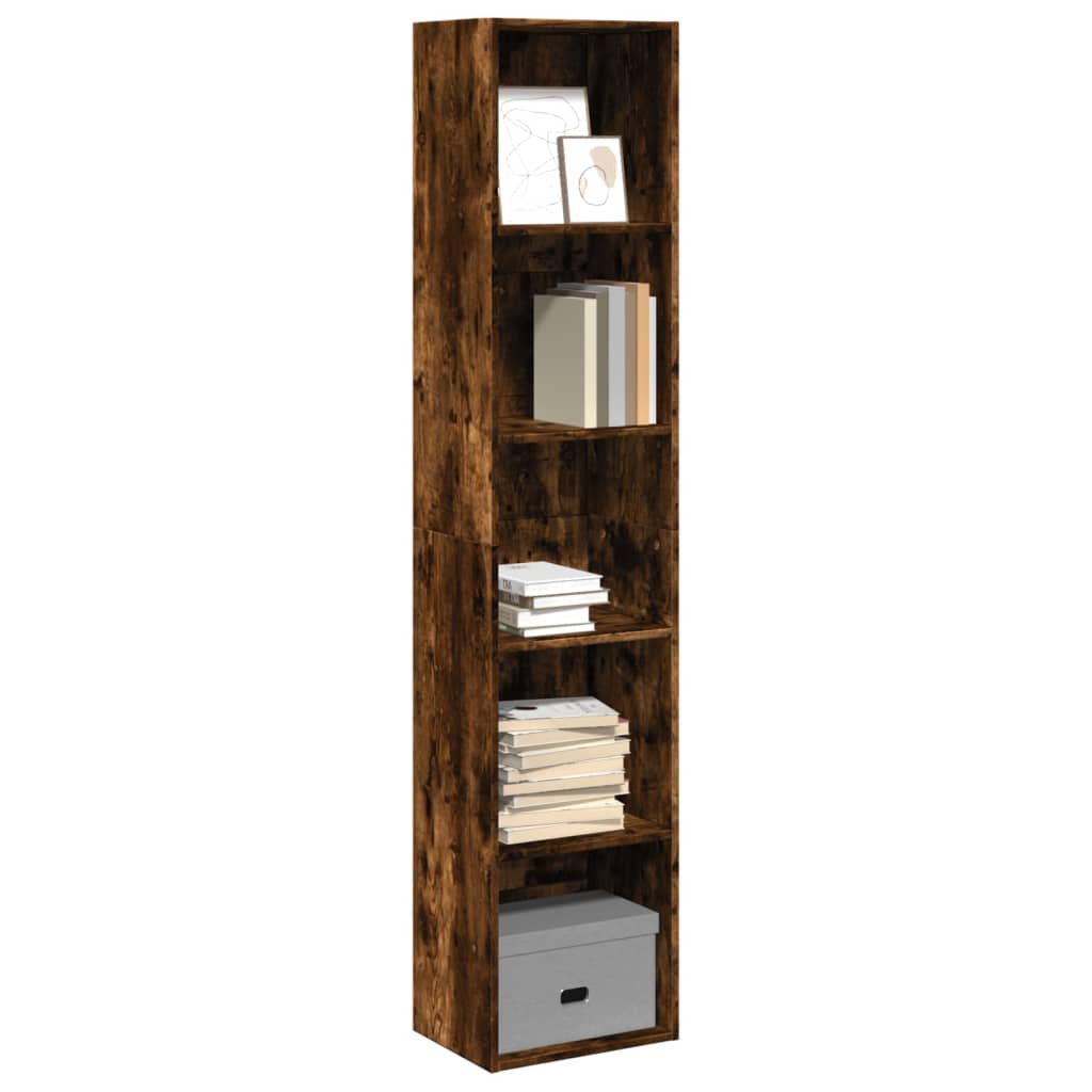 Libreria Rovere Fumo 40x30x189 cm in Legno Multistrato | homemem39