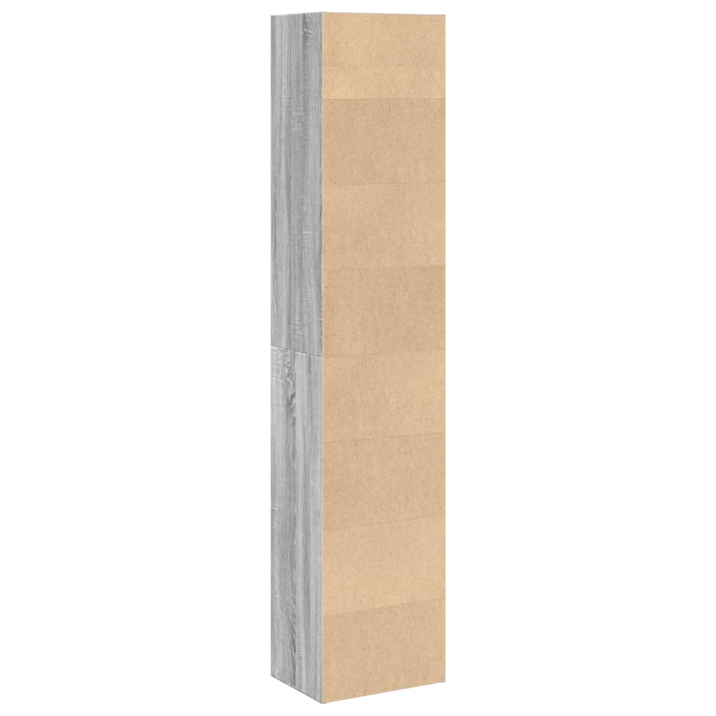 Libreria Grigio Sonoma 40x30x189 cm in Legno Multistrato | homemem39