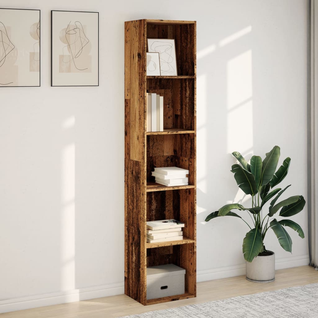 Libreria Legno Antico 40x30x189 cm in Legno Multistrato | homemem39