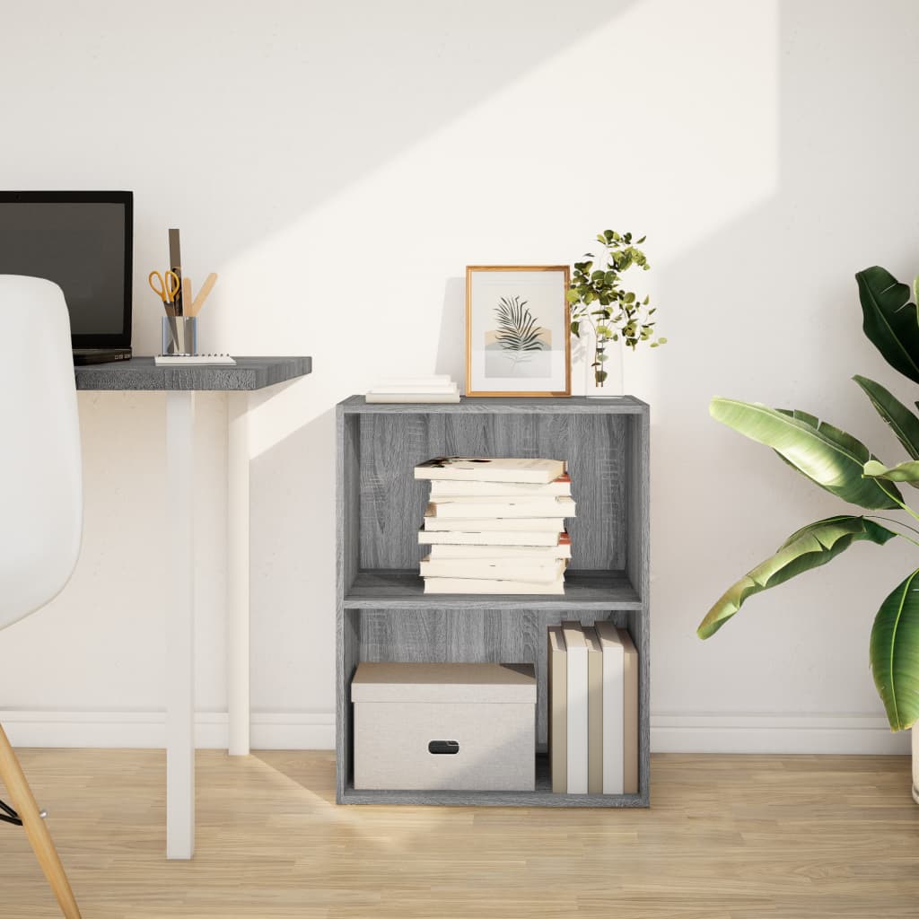 Libreria Grigio Sonoma 60x30x77 cm in Legno Multistrato | homemem39
