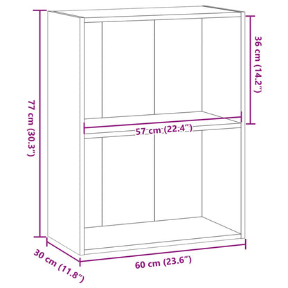 Libreria Legno Antico 60x30x77 cm in Legno Multistrato | homemem39
