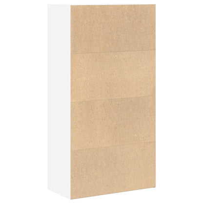 Libreria Bianca 60x30x114 cm in Legno Multistrato | homemem39