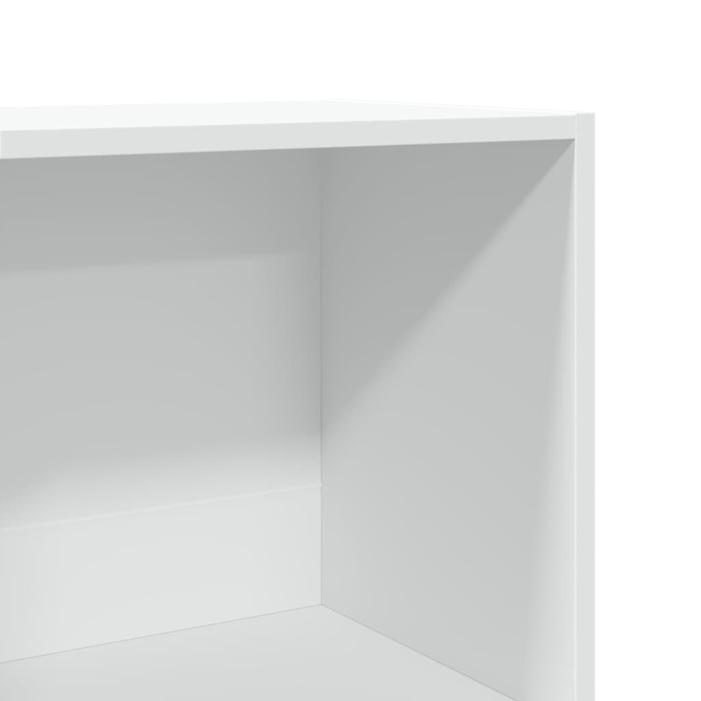 Libreria Bianca 60x30x114 cm in Legno Multistrato | homemem39
