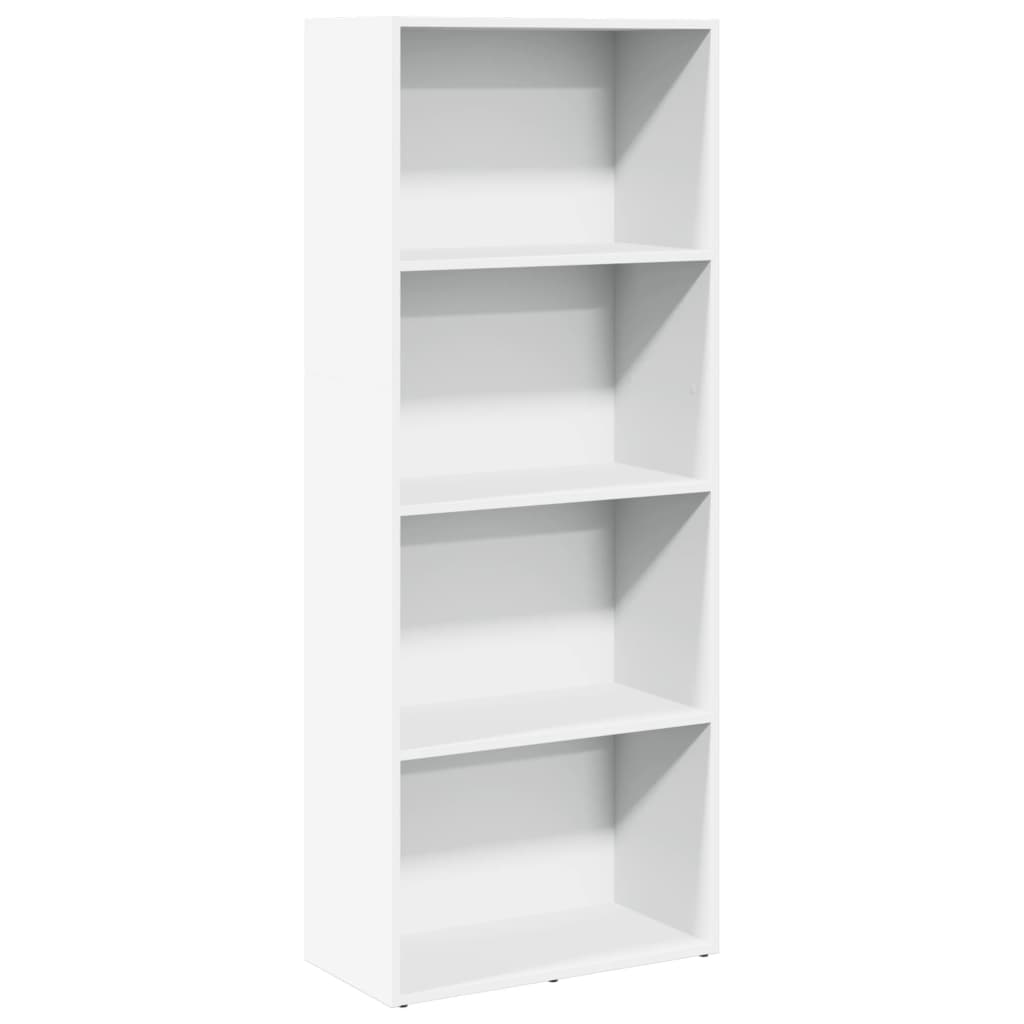 Libreria Bianca 60x30x152 cm in Legno Multistrato | homemem39