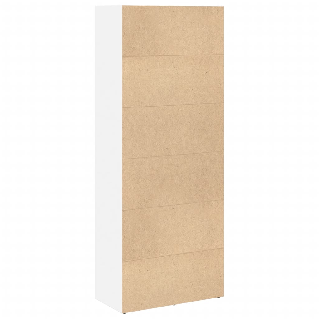 Libreria Bianca 60x30x152 cm in Legno Multistrato | homemem39