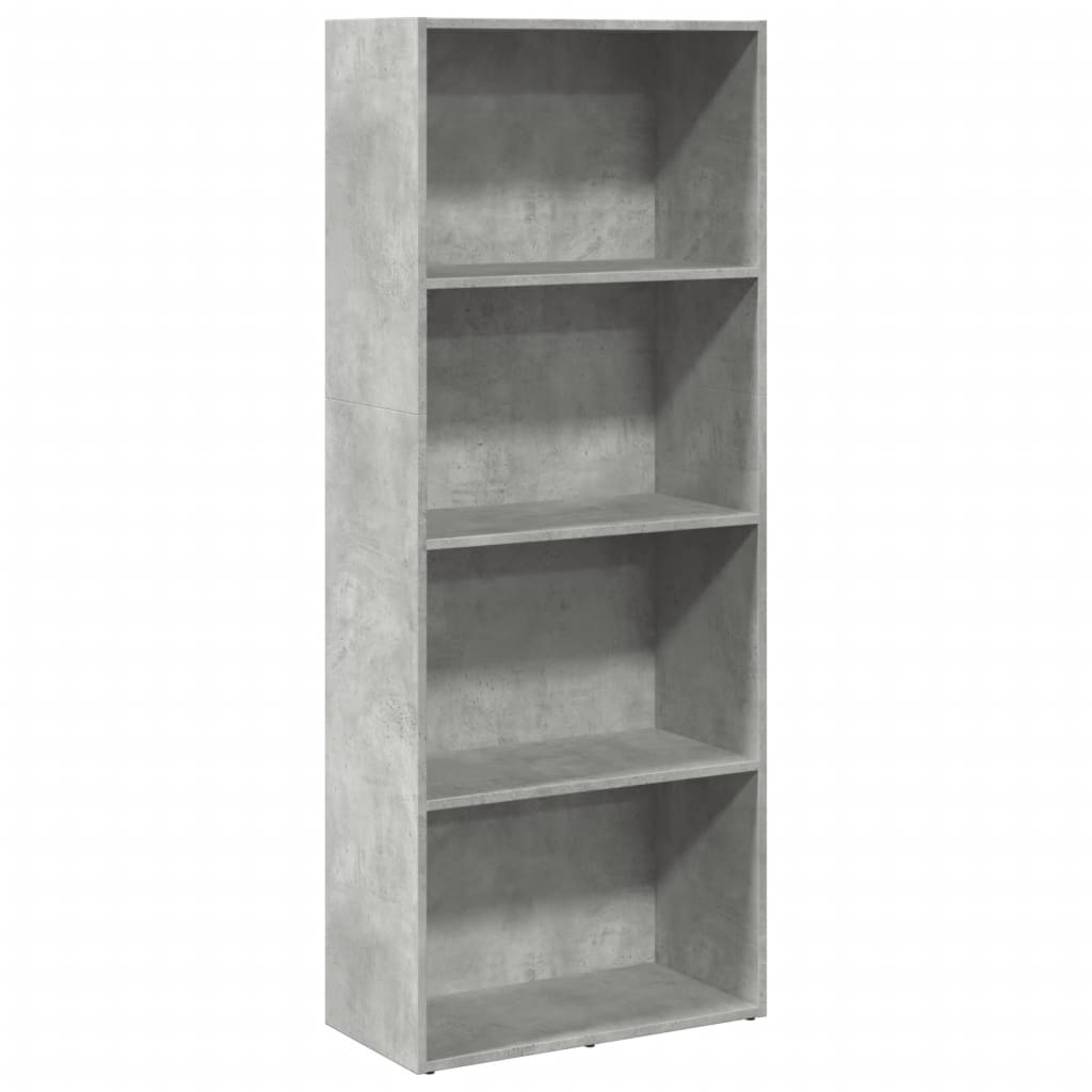 Libreria Grigio Cemento 60x30x152 cm in Legno Multistrato | homemem39