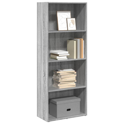 Libreria Grigio Sonoma 60x30x152 cm in Legno Multistrato | homemem39