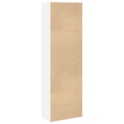 Libreria Bianca 60x30x189 cm in Legno Multistrato | homemem39