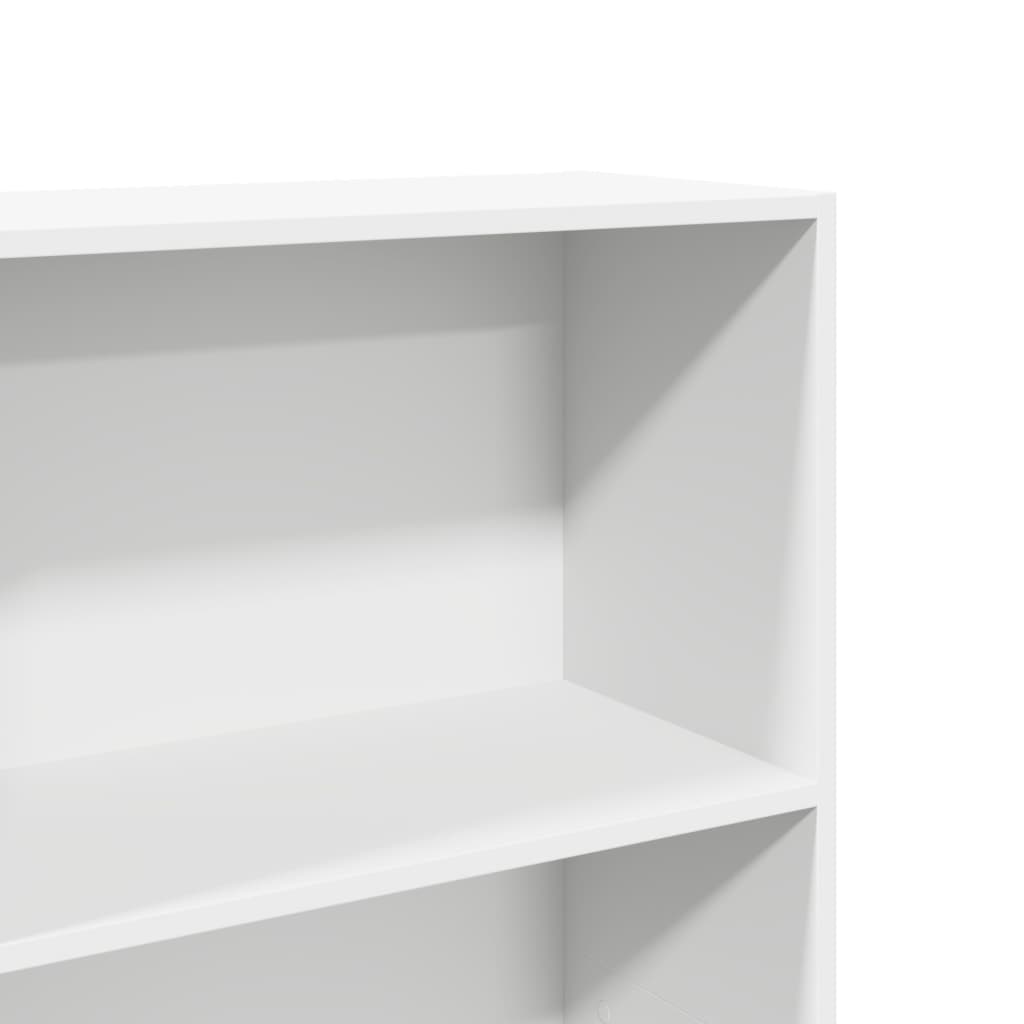 Libreria Bianca 60x30x189 cm in Legno Multistrato | homemem39