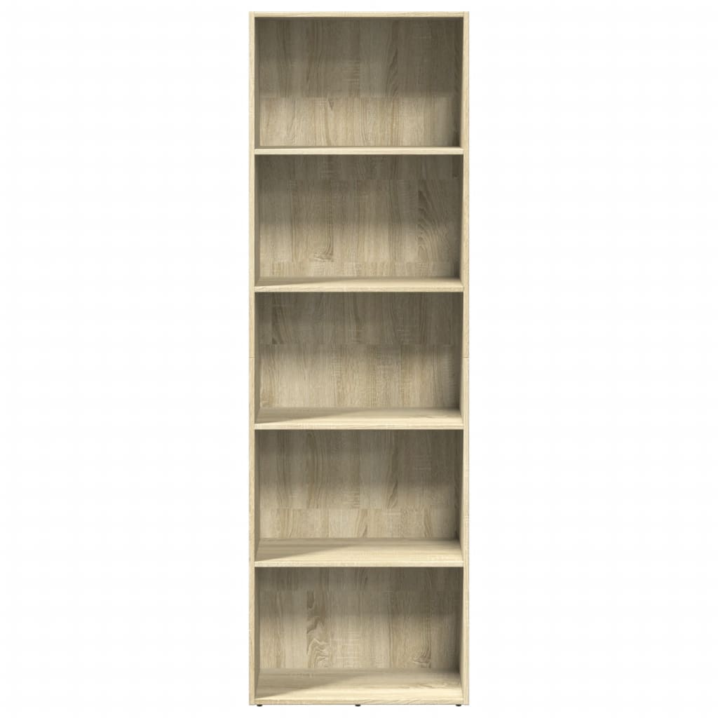 Libreria Rovere Sonoma 60x30x189 cm in Legno Multistrato | homemem39