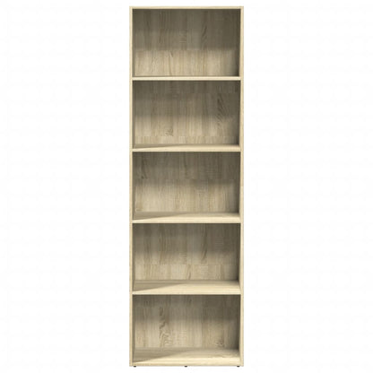 Libreria Rovere Sonoma 60x30x189 cm in Legno Multistrato | homemem39