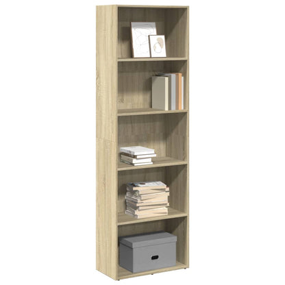 Libreria Rovere Sonoma 60x30x189 cm in Legno Multistrato | homemem39