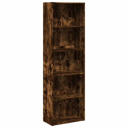 Libreria Rovere Fumo 60x30x189 cm in Legno Multistrato | homemem39