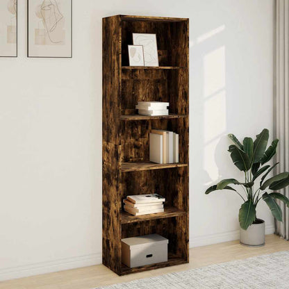Libreria Rovere Fumo 60x30x189 cm in Legno Multistrato | homemem39