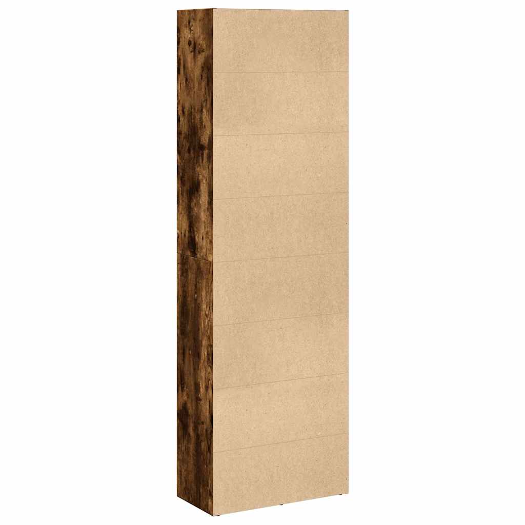 Libreria Rovere Fumo 60x30x189 cm in Legno Multistrato | homemem39
