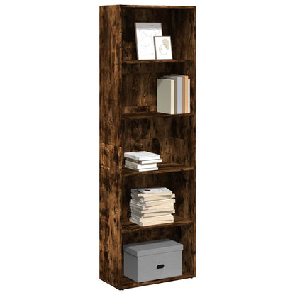 Libreria Rovere Fumo 60x30x189 cm in Legno Multistrato | homemem39