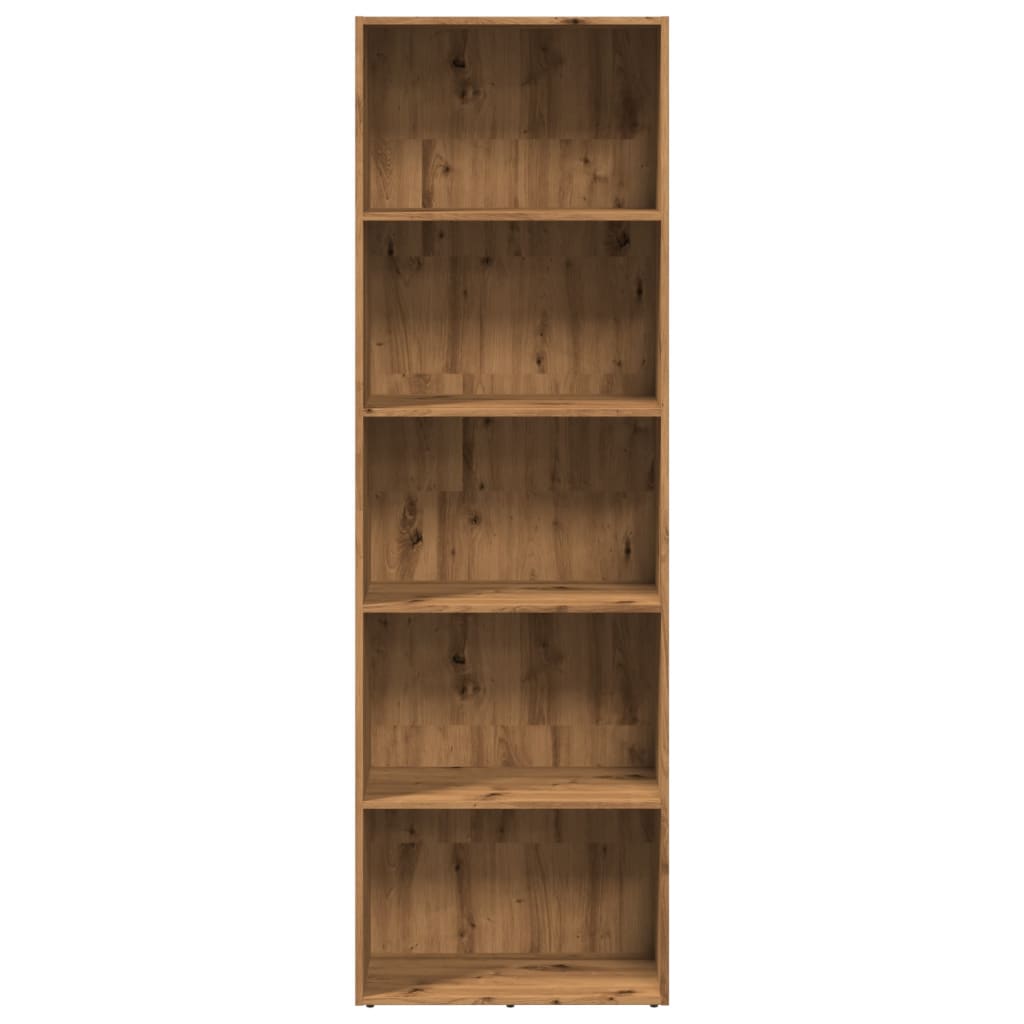 Libreria Rovere Artigianale 60x30x189 cm in Legno Multistrato