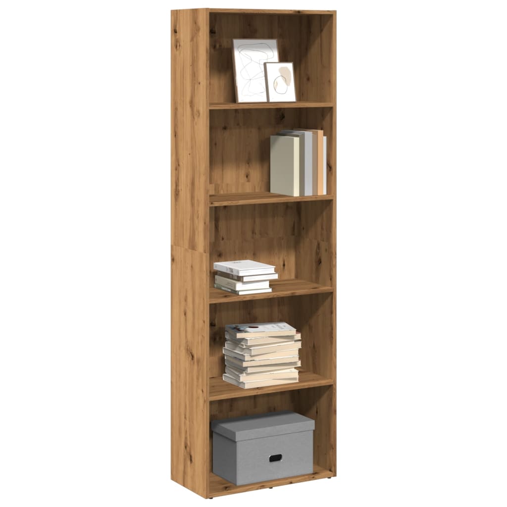 Libreria Rovere Artigianale 60x30x189 cm in Legno Multistrato