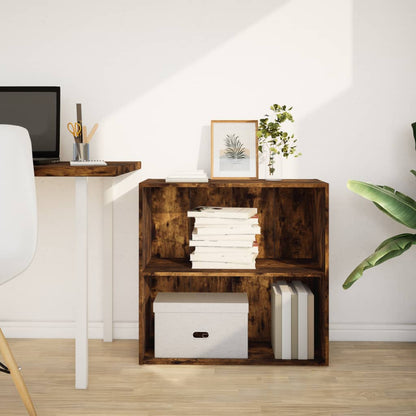 Libreria Rovere Fumo 80x30x77 cm in Legno Multistrato | homemem39