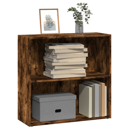 Libreria Rovere Fumo 80x30x77 cm in Legno Multistrato | homemem39