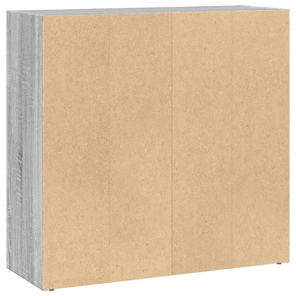 Libreria Grigio Sonoma 80x30x77 cm in Legno Multistrato | homemem39