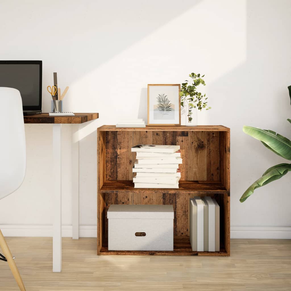 Libreria Legno Antico 80x30x77 cm in Legno Multistrato | homemem39