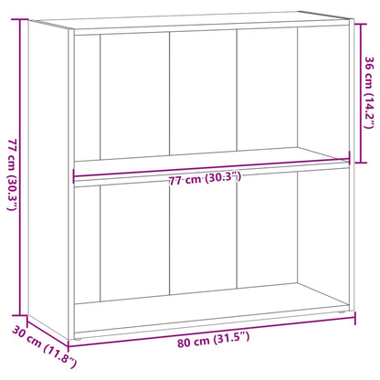 Libreria Legno Antico 80x30x77 cm in Legno Multistrato | homemem39
