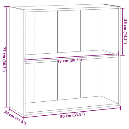 Libreria Rovere Artigianale 80x30x77 cm in Legno Multistrato | homemem39