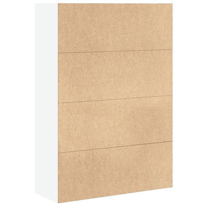 Libreria Bianca 80x30x114 cm in Legno Multistrato | homemem39