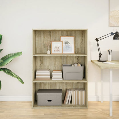 Libreria Rovere Sonoma 80x30x114 cm in Legno Multistrato | homemem39