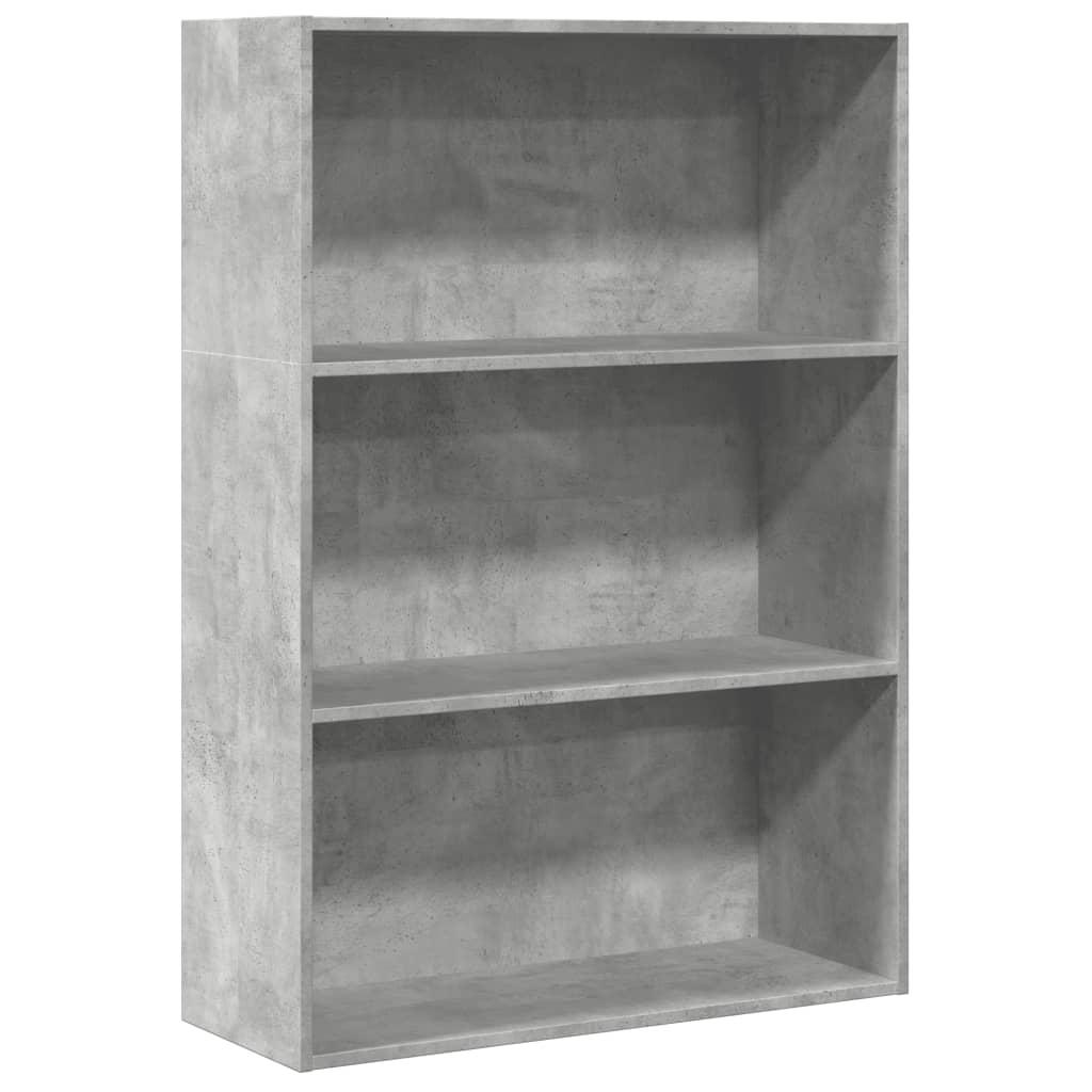 Libreria Grigio Cemento 80x30x114 cm in Legno Multistrato | homemem39