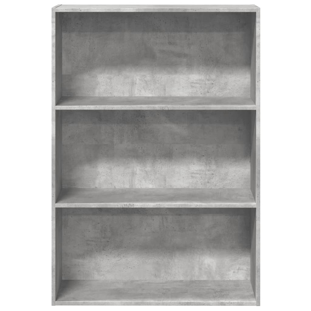 Libreria Grigio Cemento 80x30x114 cm in Legno Multistrato | homemem39