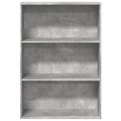 Libreria Grigio Cemento 80x30x114 cm in Legno Multistrato | homemem39