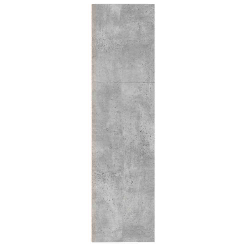 Libreria Grigio Cemento 80x30x114 cm in Legno Multistrato | homemem39